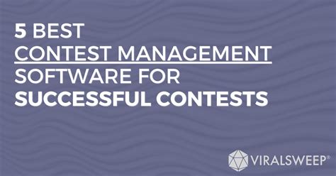 contest management company|5 Best Contest Management Software .